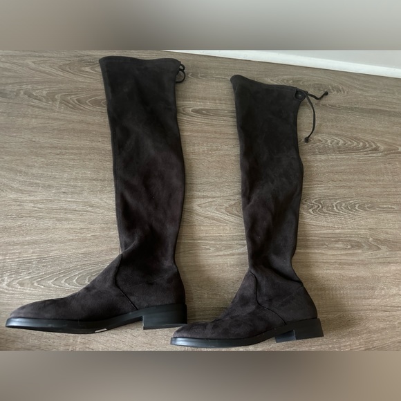 Stuart Weitzman | Jocey Suede Over The Knee‎ Boots- Gray- New 7.5 - Picture 4 of 8